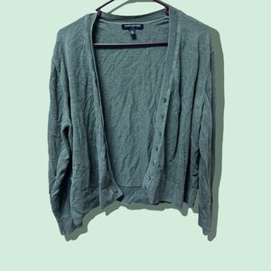 Banana Republic, Button Down Cardigan, Olive Green, XL, Women's